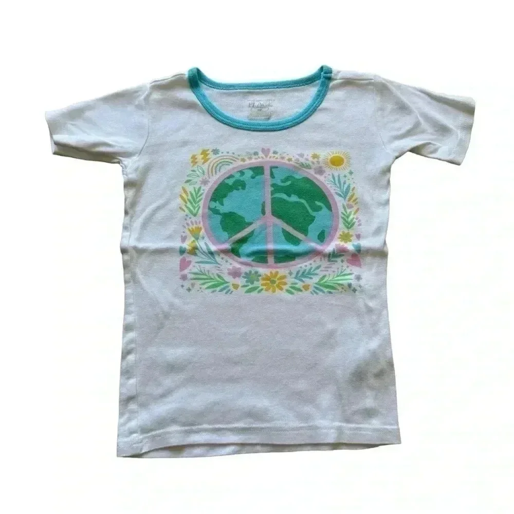 Carter’s Short Sleeves Cotton Snug Fit Girl Pajama Tops Bundle SZ 5T #2087